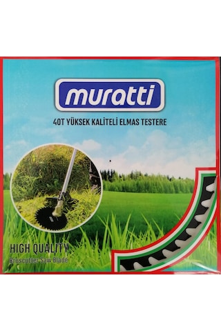 Muratti Elmas Daire Testere Bıçak 40 Diş Tırpan Bıçağı