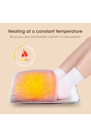 Eternal Luck Sabit Sıcaklıkta Isıtma Ev Tipi Usb Ayak Isıtıcısı Gri