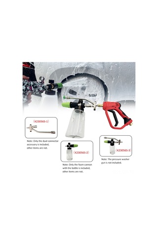 Singree "paslanmaz Çelik Çift Uçlu Köpük Tabancası Aksesuarı - 1/4'' Hızlı Bağlantı"