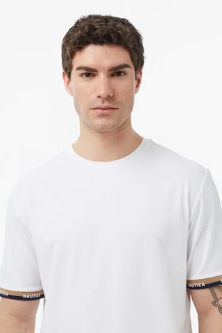 Nautica Erkek Beyaz Regular Fit T-shirt-14606
