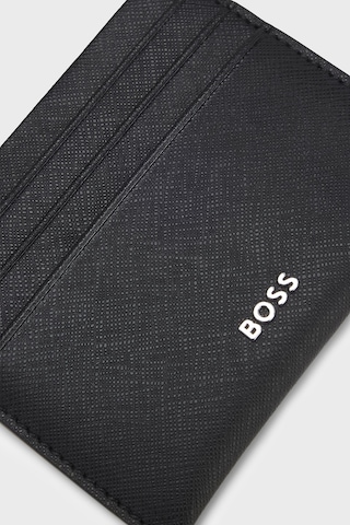 Boss Logolu Deri Kartlık Erkek Kartlık 50568400 001 Siyah SİYAH