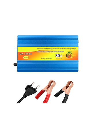 Powermaster Ma-1230a 12 Volt 30 Amper Akıllı Akü Şarj Cihazı Oto Araç Motosiklet Akü Şarj Aleti