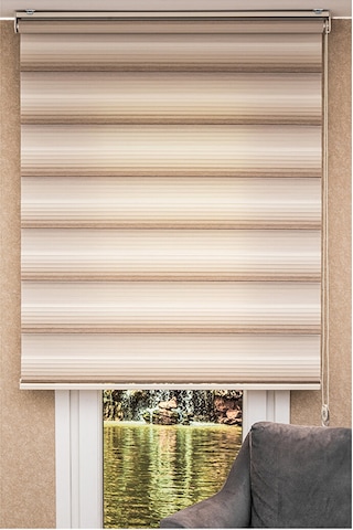 Koçtaş Plus Zebra Stor Perde Kahverengi Karamel 1000797260
