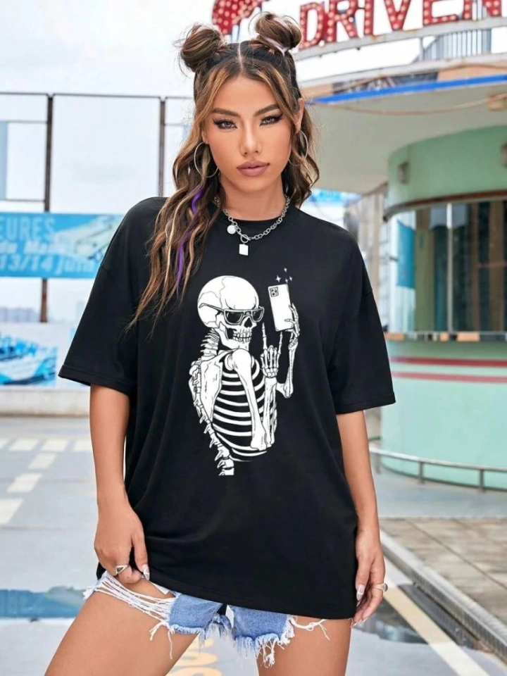 Dogutrend Baskılı T-shirt - Siyah