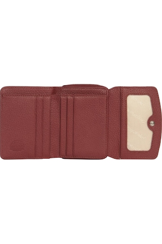 Cengiz Pakel Kadın Hakiki Deri Mini Yatay Çıtçıtlı Cüzdan/portföy - 65288 - Bordo 65288-bordo