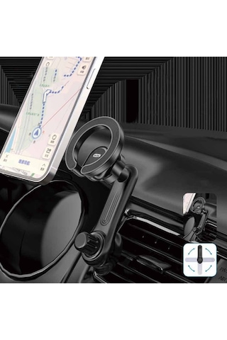 Go Des Gd-hd311 Magsafe Magnetik 360 Derece Dönebilen Başlıklı Telefon Tutucu Havalandırma Tasarım