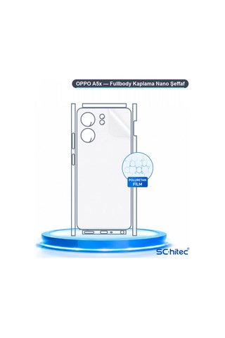 Oppo A5x Uyumlu Fullbody Arka Kaplama Hidrojel Koruyucu Film 74795656