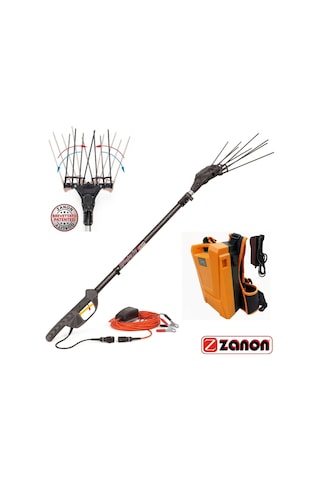 Zanon Karbonium F Pro Al300 Zeytin Hasat Makinası 33 Volt + Sırt Bataryası 22 Amper