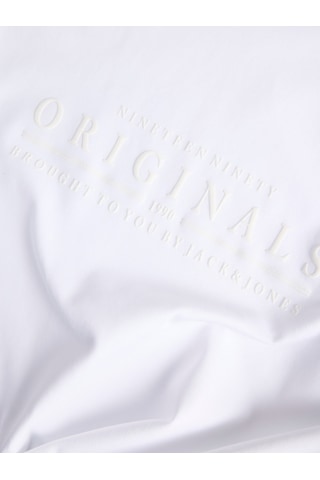Jack & Jones Jack&jones Jorcatskills Minimal Tee Erkek T-shirt 12290315 Beyaz