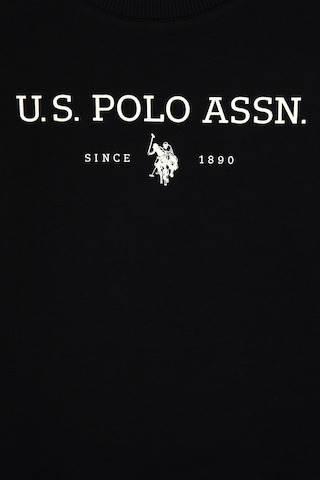 U.S. Polo Assn. Erkek Çocuk Siyah Bisiklet Yaka Sweatshirt 50313900-VR046