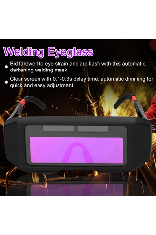 Güneş Enerjisi Otomatik Karartma Kaynak Gözlükleri Kaynak Argon Ark Kaynak Gözlükleri Baş Üstü Koruyucu Kaynak Gözlüğü