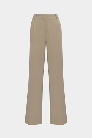Açelyaokcu Premium Vento Orta Bel Wide Leg Dokuma Pantolon Bej