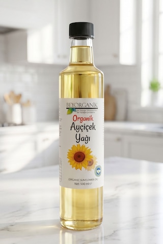 Beyorganik Pestisit Analizli Organik Ayçiçek Yağı 500 ML