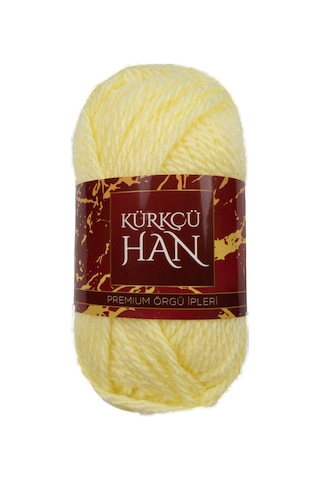 Kürkçü Han Boni %100 Akrilik Örgü İpi 35g 59m 4 Lü Paket Açık Sar