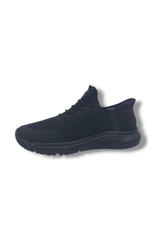 Zerhan Forza 2506 Unisex Siyah File Yürüyüş Koşu Çorap Model Spor Ayakkabı Siyah