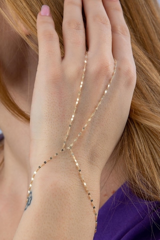 14 Ayar Altın Aynalı Zincir Şahmeran Sah0009 Sarı Altın