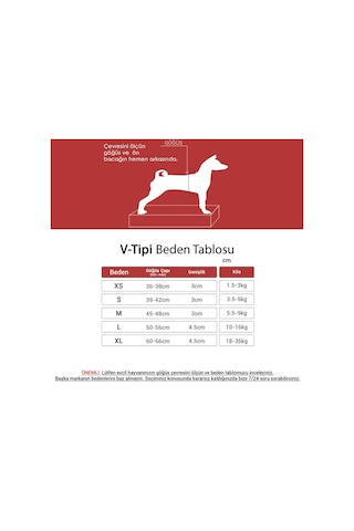V-Tipi Köpek Göğüs Tasması | Yumuşak ve Dayanıklı, Konforlu Neon Turuncu S