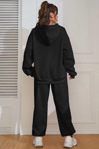 Tiger Baskılı Eşofman Takımı Siyah