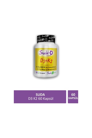 Suda Vitamin Suda-D Vitamin D3 K2 60 Veggy Kapsül