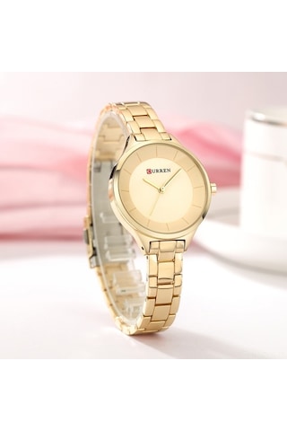 Yingfu Curren 9015 Kadın Saati - Su Geçirmez, Hassas Quartz, Minimalist Gümüş Gümüş