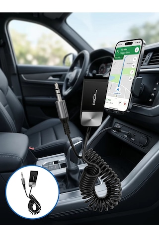 Northcity Kablosuz Müzik Aktarım Adaptörü - Bluetooth Usb Aux İle Telefonunuzu Eski Cihazınıza Bağlayın