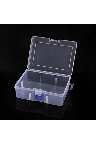 "balıkçı Teçhizat, Sanat Malzemeleri Ve Takı İçin Şeffaf Organizatör Kutusu - Kompakt Masaüstü Depolama Çözümü" Empty Box With Division Plate