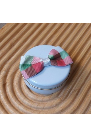 Uretti - Ayşe 7362 2654 El Yapımı Amber Çiçeği Kokulu Metal Kutuda Mum - 3 X 7 Cm Beyaz