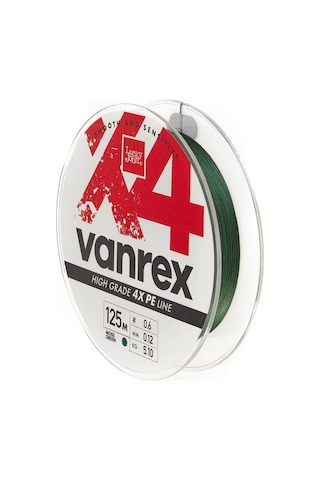 Lucky John Vanrex X4 Pe Örgü Yosun Yeşil 125m 0,08mm İp Misina - Standart