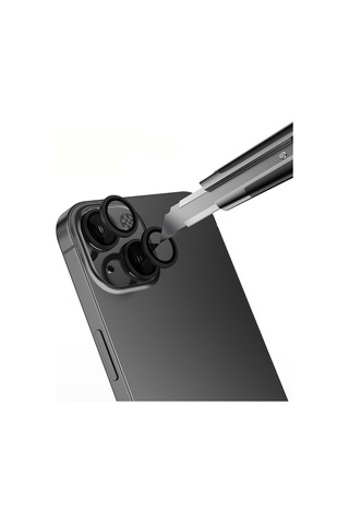 Apple Uyumlu iPhone 14 Zore Mikro Kamera Lens Koruyucu Gümüş