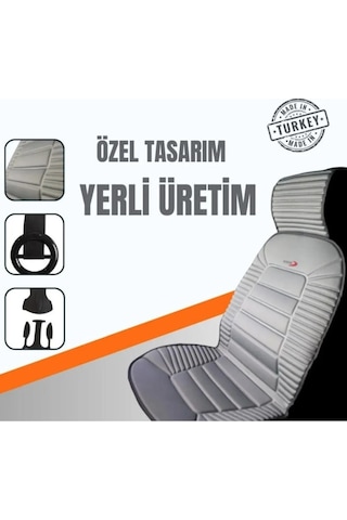 Vw Golf İle Uyumlu Lüks Oto Koltuk Minderi Ortopedik 2 Li Set Gri 1 Set