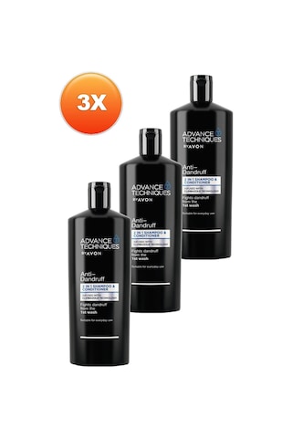 Avon Advance Techniques Kepek Önleyici 2'si 1 Arada Şampuan Ve Saç Kremi 3 x 700 ML