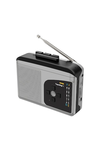 Ezcap-234 Kaset Teyp Oynatıcı Taşınabilir Am - Fm Radyo - Gri - Siyah