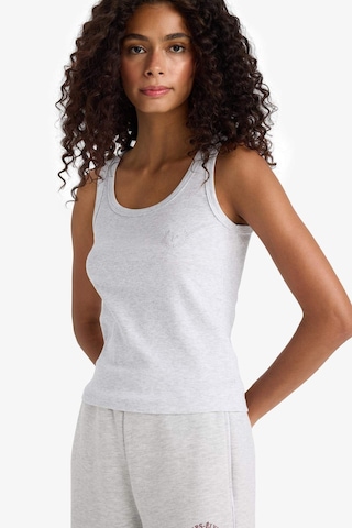 Defacto Regular Fit Yuvarlak Yaka Kolsuz Ribana Pijama Üstü-fall İn Love F0110ax25smgr93 Gri