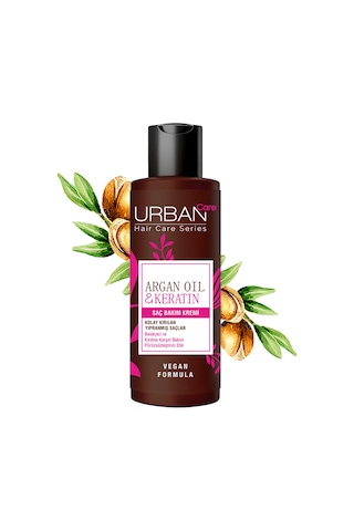 Argan Yağı & Keratin Kolay Kırılan Yıpranmış Saçlara Özel Saç Bakım Kremi 100 Ml - Vegan