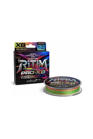 İp Örgü Misina - 8 Kat - Anchor Ritim X8 - 150mt - Ebruli - 0.13mm