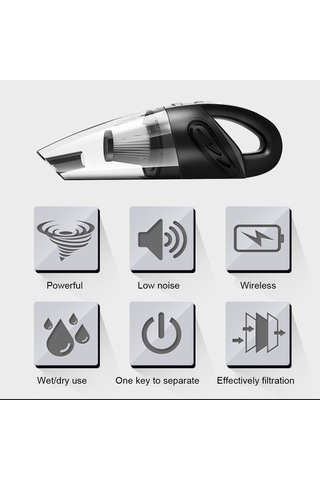 Dancemonkey Kablosuz 3200pa Araç Süpürgesi Güçlü Siklon Emme İlk Seçim İslak/kuru Süpürge Araç Ev Taşınabilir Kablosuz Süpürgeler