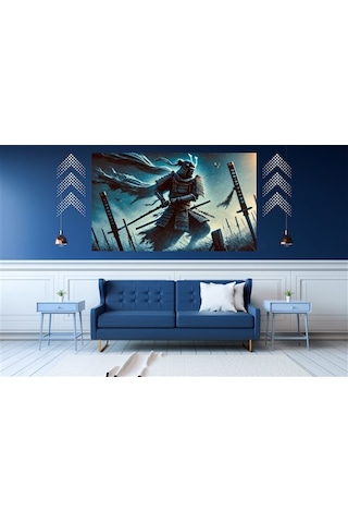 Ti-play Savaş Sonu 60x90cm Modern Samuray Pvc Çerçevesiz Tablo