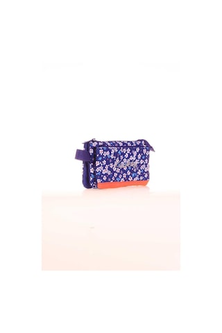 Kaukko Hat Accordion Kalem Çantası Navy Blue Flowers K2677