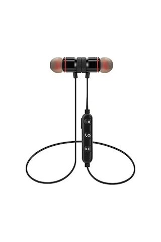 Thentech Spor Yaparken Mıknatıslı Telefon Görüşmesi Müzik Dinlemek İçin Kaliteli Kablosuz Kulaklık Mıknatıslı Siyah