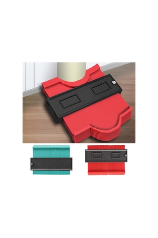 Kosona Mavi Abs Kontur Ölçer 12,8cm - Düzensiz Şekilleri Taklit Etmek İçin Ahşap İşleri, Döşeme İçin Zaman Tasarrufu Aracı Mavi