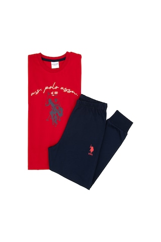U.s. Polo Assn. Erkek Çocuk Kırmızı Pijama Takım 50318693-vr030 Kırmızı