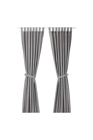 Fon Perde/2 Kanat, Gri, 140x300 Cm Gri