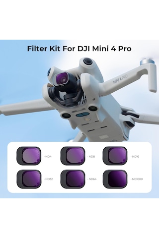 K&f Concept Djı Mini 4 Pro İçin NDND4 + ND8 + ND16 Filtre Seti