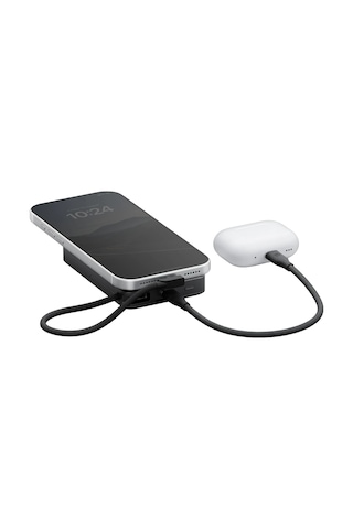 Energea Integra 20s Dijital Göstergeli 10.000 Mah 20w Type-c Dahili Kablolu Manyetik Powerbank - Siyah Siyah