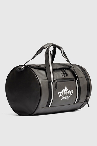 Strong Bag Silindir Spor Ve Seyahat Çantası , Gym Antrenman Fitness Çantası Sl02 Gri Gri