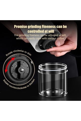 Crk Kahve Çekirdeği Değirmeni Küçük Ev Elektrikli 6 Dişliler