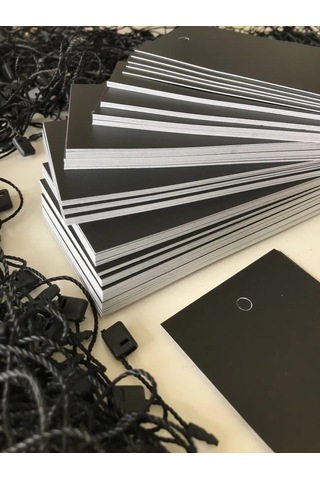 Black Tag Karton Etiketler Ve Giyim Etiketleri 412697727 Diğer