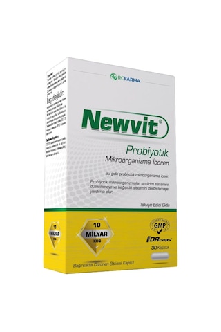 Lexroo Rc Farma Newvit Probiyotik 30 Kapsül