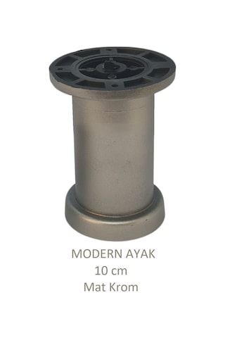 Modern, Düz Ayak 10 Cm Krom, Tv Ünitesi, Koltuk Altı , Dolap Ayağı, Vidaları Hediye Krom