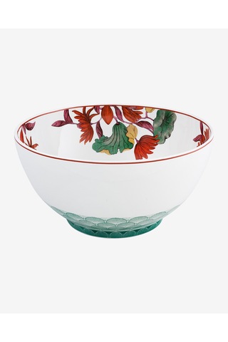 Yeşil Porselen Servis Kasesi 24 Cm